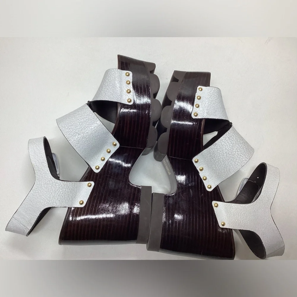Tory Burch Caged Ankle-Strap Clog Sandals Size 9.5